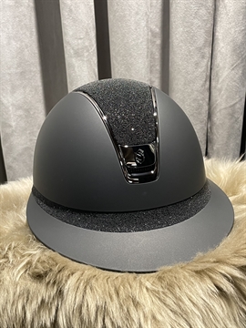 Samshield Miss Shield Shadowmatt 2.0 Sort m. Crystal Fabric - Ridehjelm 